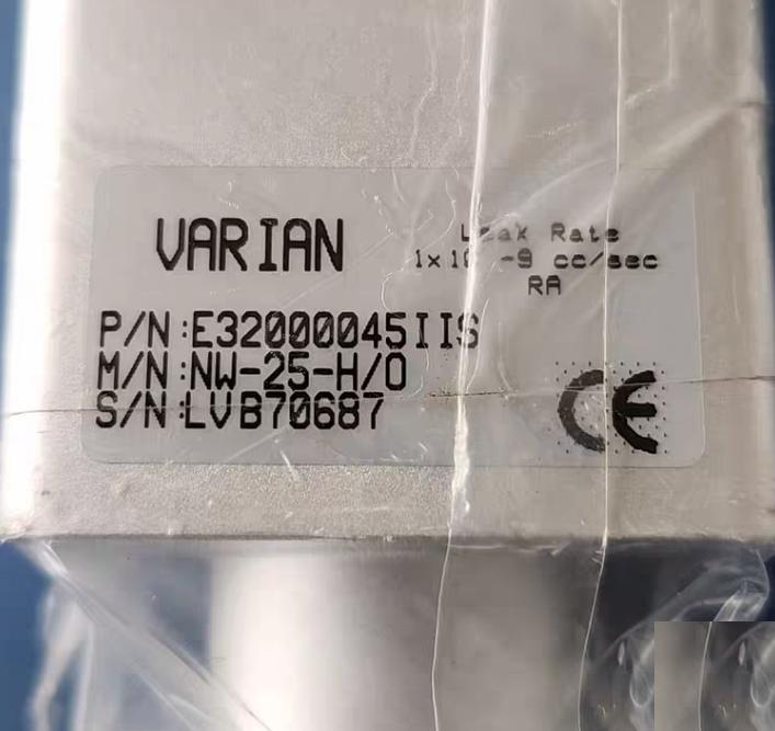 Varian L6280-302 NW25 Right Angle Bellows H O Aluminum Block ValveE32000045IIS 3 KF16 KF40