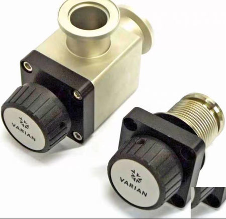 Varian L6280-302 NW25 Right Angle Bellows H O Aluminum Block ValveE32000045IIS 3 KF16 KF40