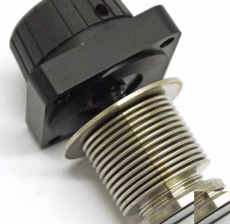 Varian L6280-302 NW25 Right Angle Bellows H O Aluminum Block ValveE32000045IIS 3 KF16 KF40