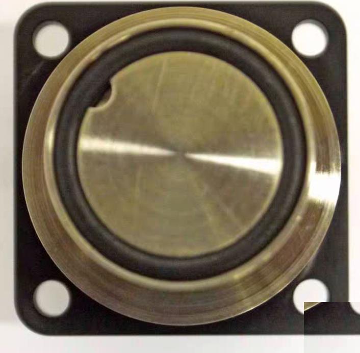 Varian L6280-302 NW25 Right Angle Bellows H O Aluminum Block ValveE32000045IIS 3 KF16 KF40