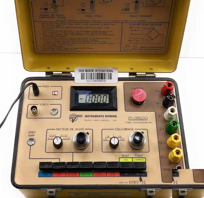Vishay Measurements P-3500 Portable Strain Indicator Module