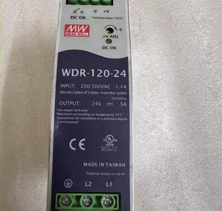 WDR-120-24 5A                                 200V-500VAC  24VDC    120w   5A                                                 21