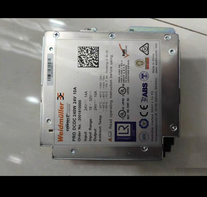 Weidmuller PRO DCDC 240W 24V 10A 2001810000 18-32V 24V 10A