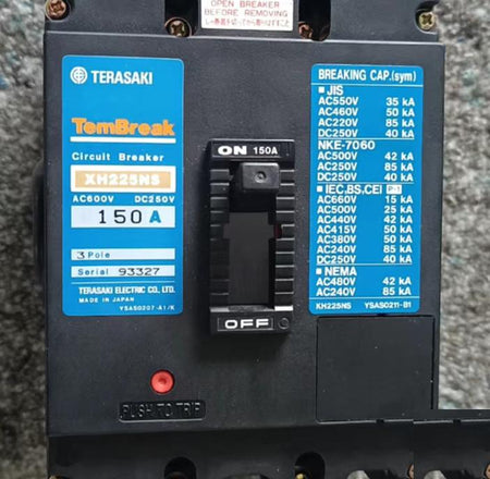 XH225NS 150A 3P SHT 1 1800