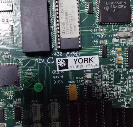 YORK 031-02430-001 031-02430-000 031-02429-001 031-02431-000 3 001 2 000 YK YS