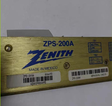 ZENITH       ZPS-200A                5V 30A 12-24V 4A 10-15V 5A 5-12V 2A     115 230V
