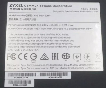 XGS1930-52HP 52-Port 1GbE RJ45 10Gb