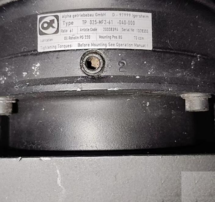 alpha getriebebau TP 025-MF2-61-040-000 SGMGH-05Q5A6C
