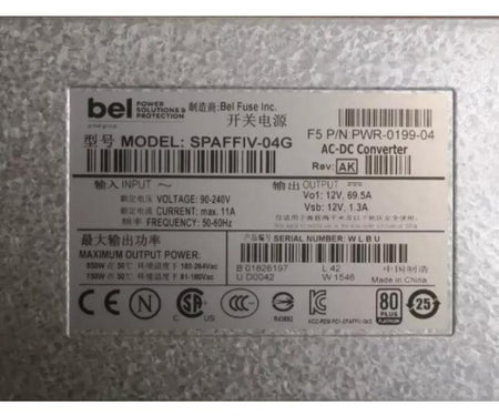 SPAFFIV-04G PWR-0199-04 Big-IP 850W