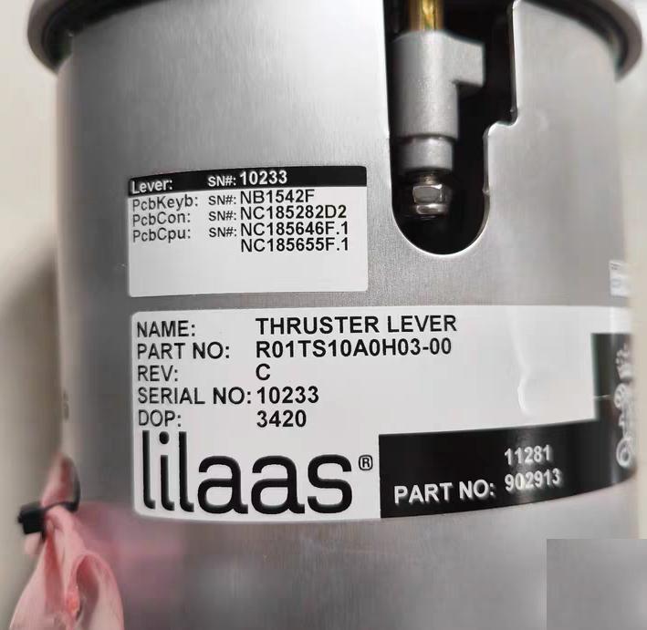 lilaas THRUSTER LEVER R01TS10A0H03-00 PART NO 902913