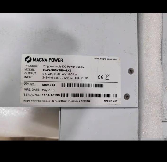 magna-power TSA5-900 5V 900A 5KW 0 004 0 02 0 01 0 04 30 8 0 10 85 95