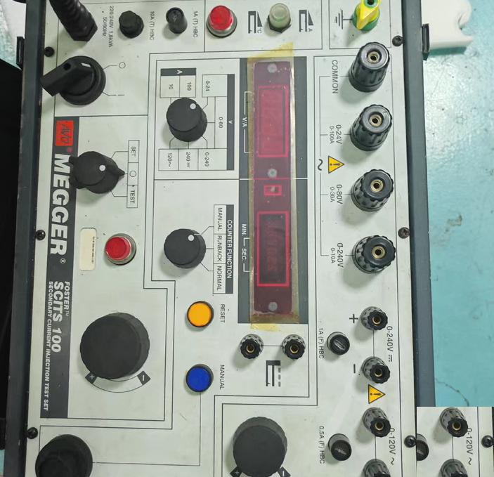 megger SCITS100 100Aa c 240Va c 240Vd c 120Va c IDMT 100A 1 8KVA IDMT 0-100 Aa
