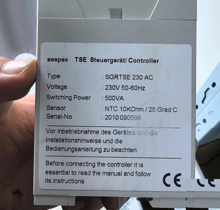 seepex SGRTSE 230 AC 230V 50-60Hz 500VA NTC 10KOhm 25 Grad C