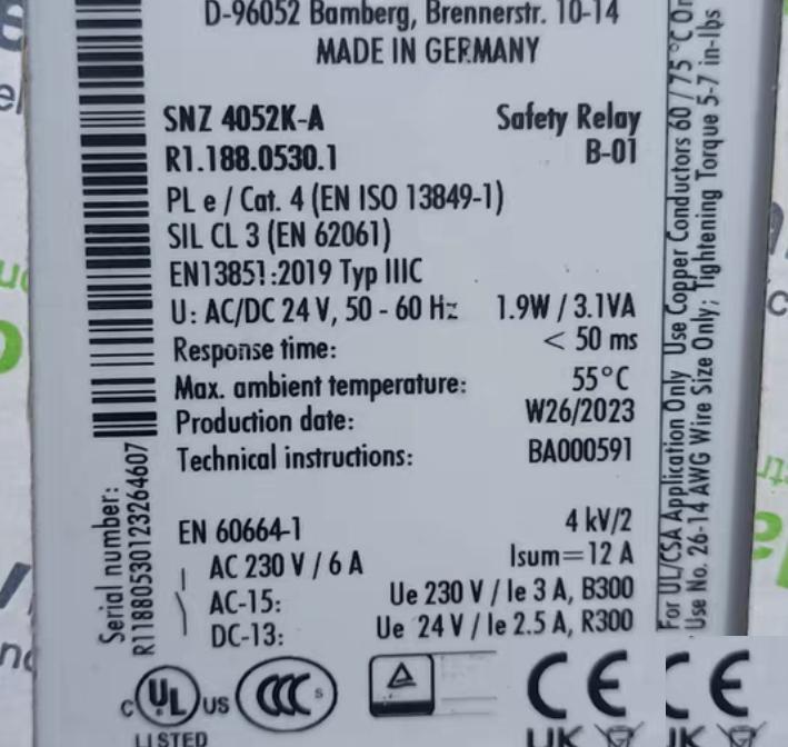 wieland SNZ 4052K-A R1 188 0530 1 1100 N1-3